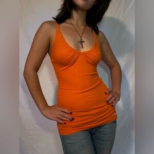 Guess Vibrant Orange Tank Top